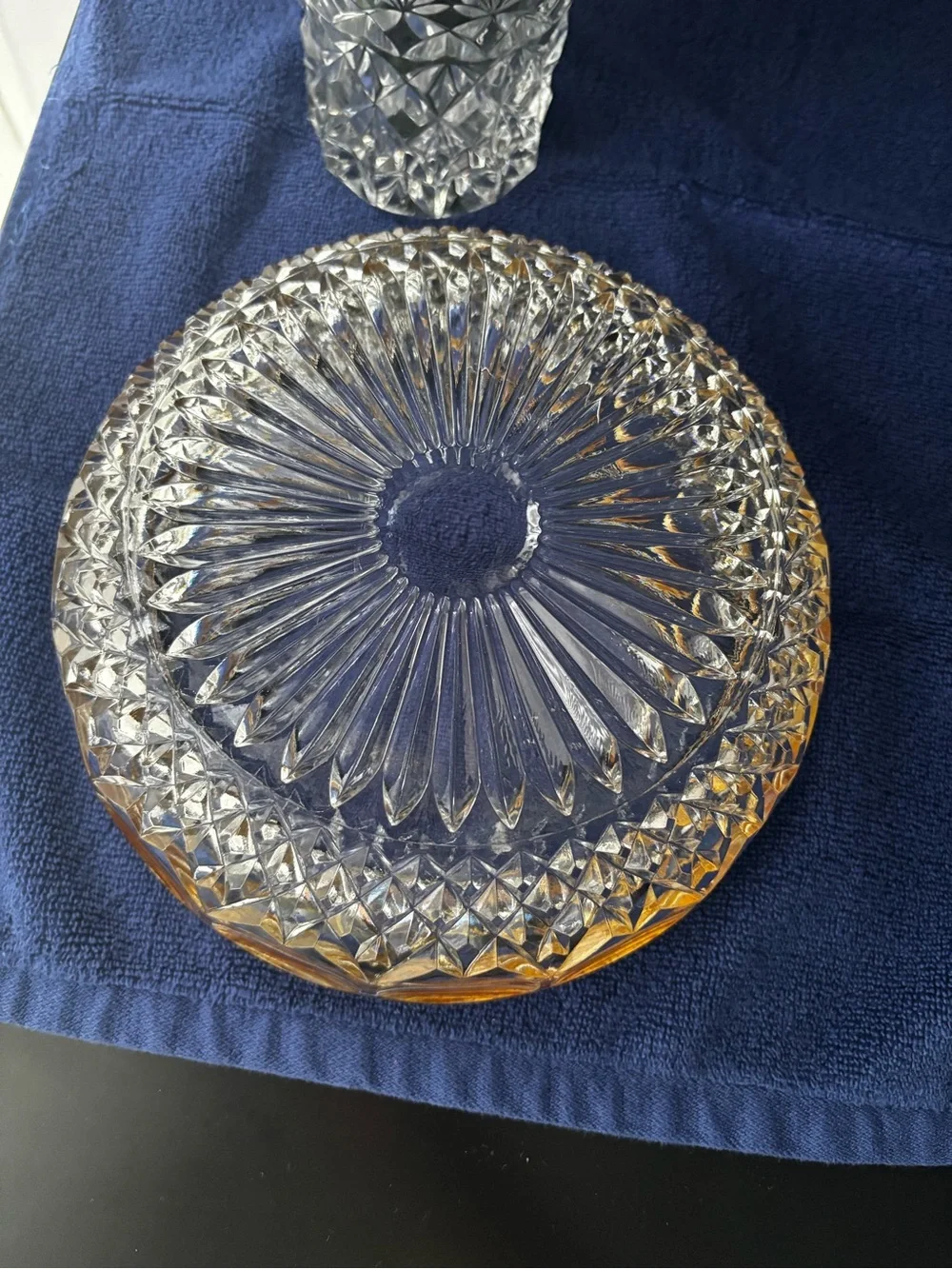 Mid Century Crystal Bowl